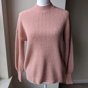 Forever 21 Dusty Pink Ribbed Sweater Sz Small